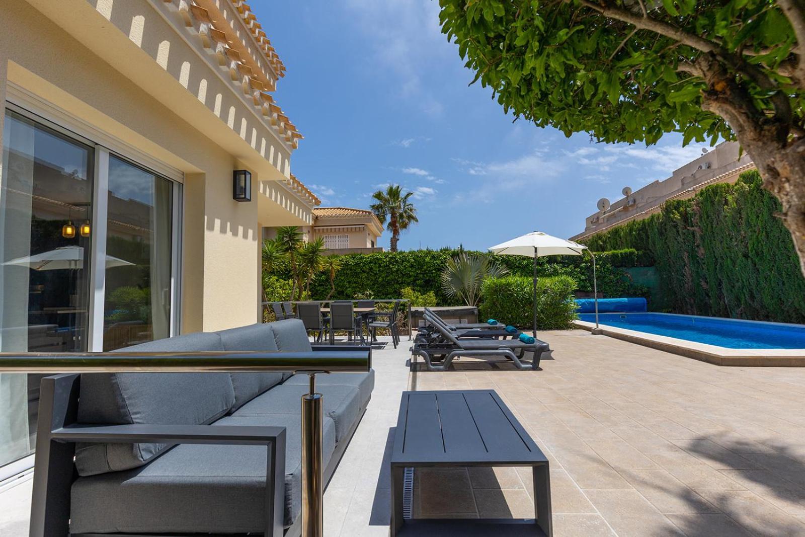 17 Vistamar Playa Flamenca Villa Bagian luar foto