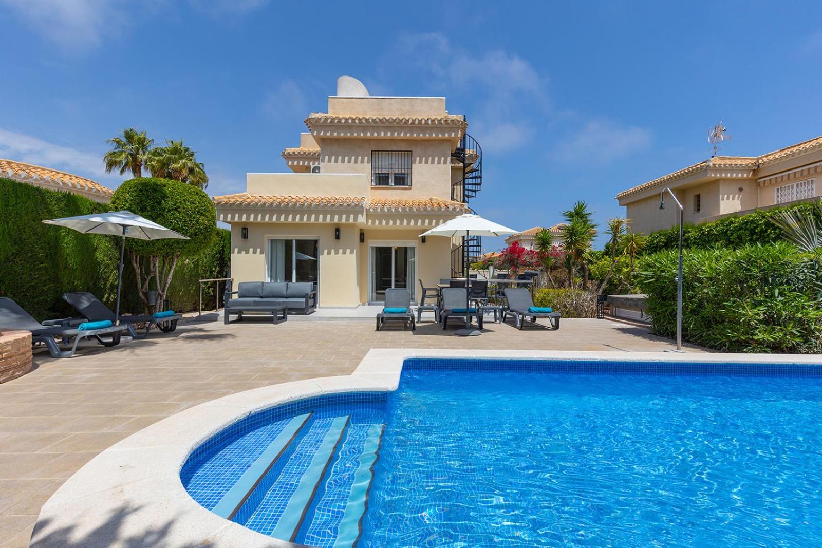 17 Vistamar Playa Flamenca Villa Bagian luar foto